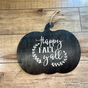 fall wood sign